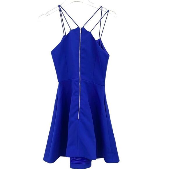 Keepsake Blue Strappy Cocktail Dress Size S - Picture 6 of 11